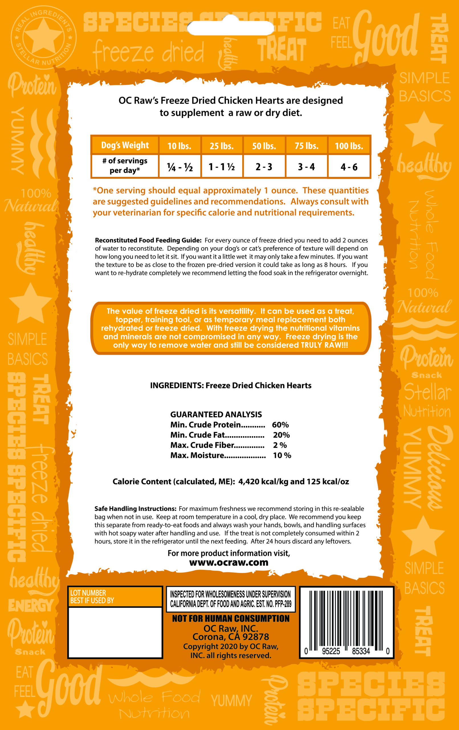 Chicken Hearts ~ 4 oz Freeze Dried - Image 3