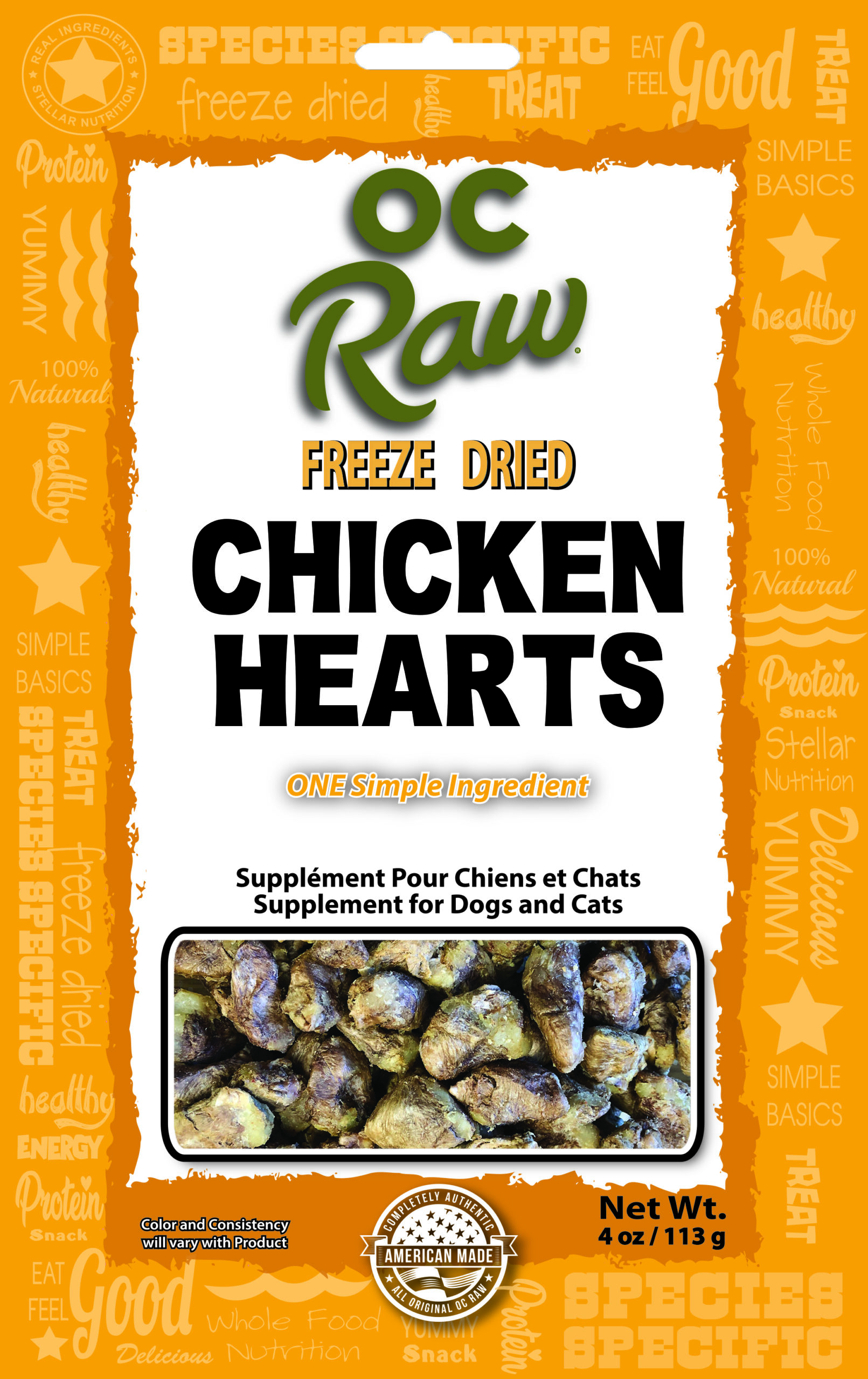 Chicken Hearts ~ 4 oz Freeze Dried - Image 2