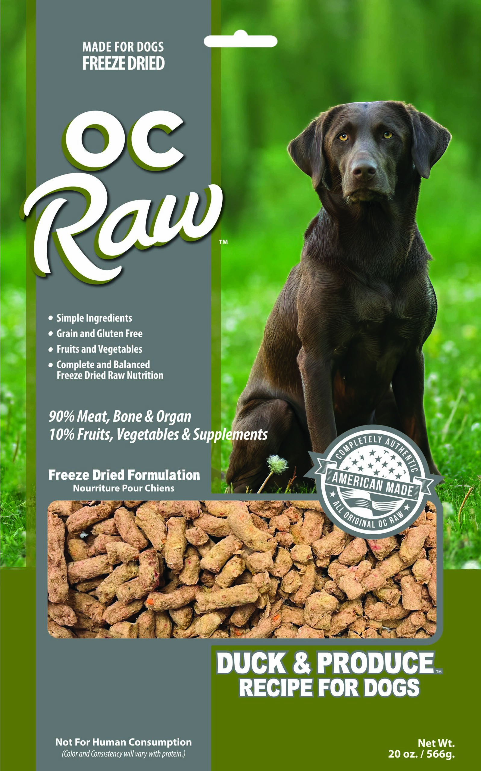 DUCK & PRODUCE ~ 20 oz Freeze Dried Meaty Rox - Image 3