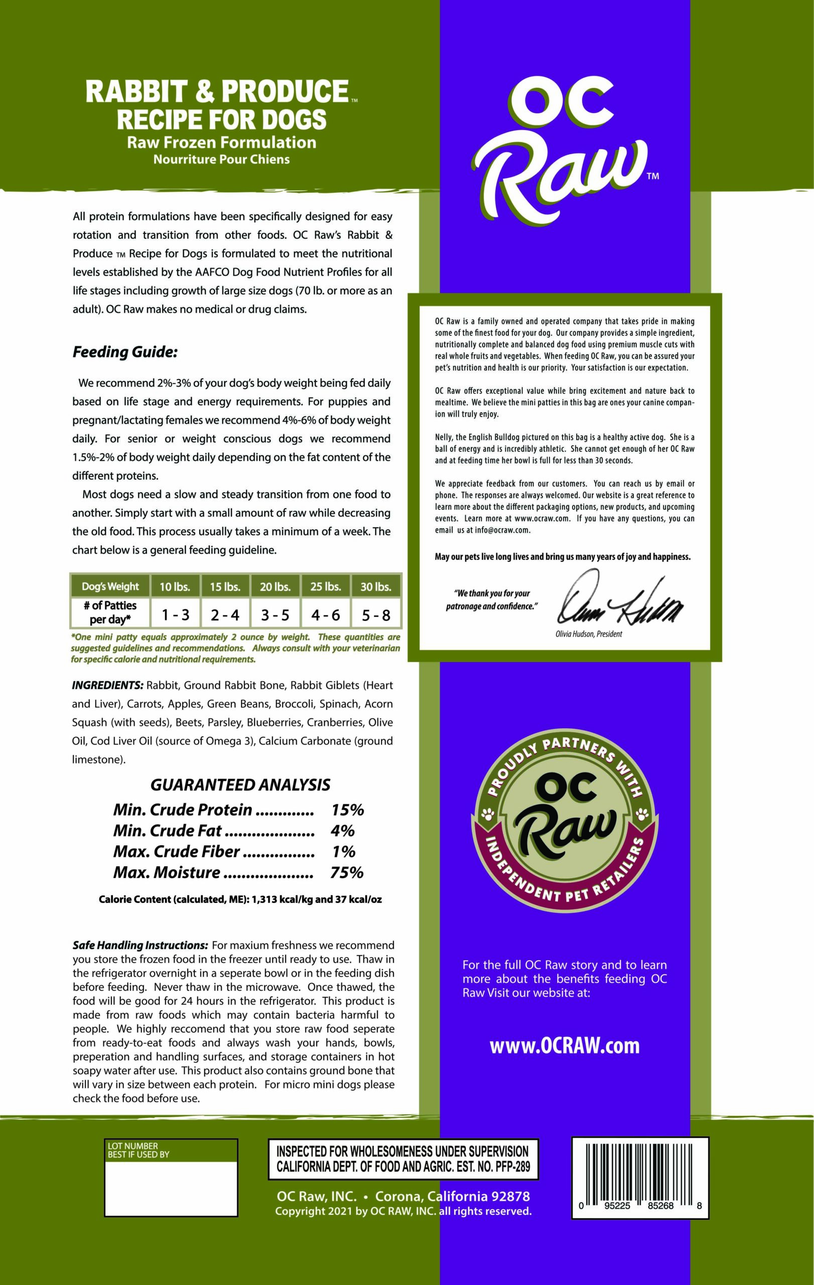 RABBIT & PRODUCE ~ 4# Mini Patties - Image 4