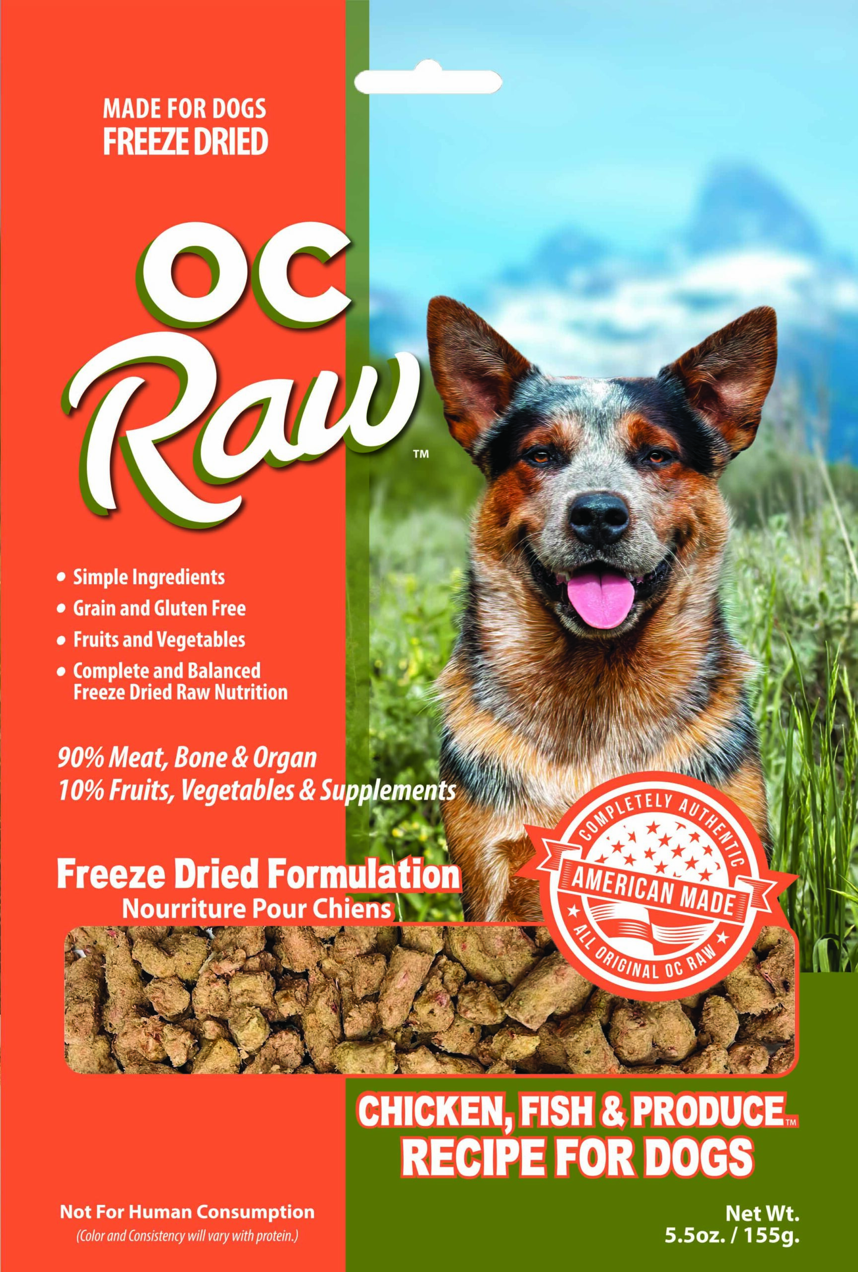 CHICKEN, FISH & PRODUCE ~ 5.5 oz Freeze Dried Meaty Rox - Image 3