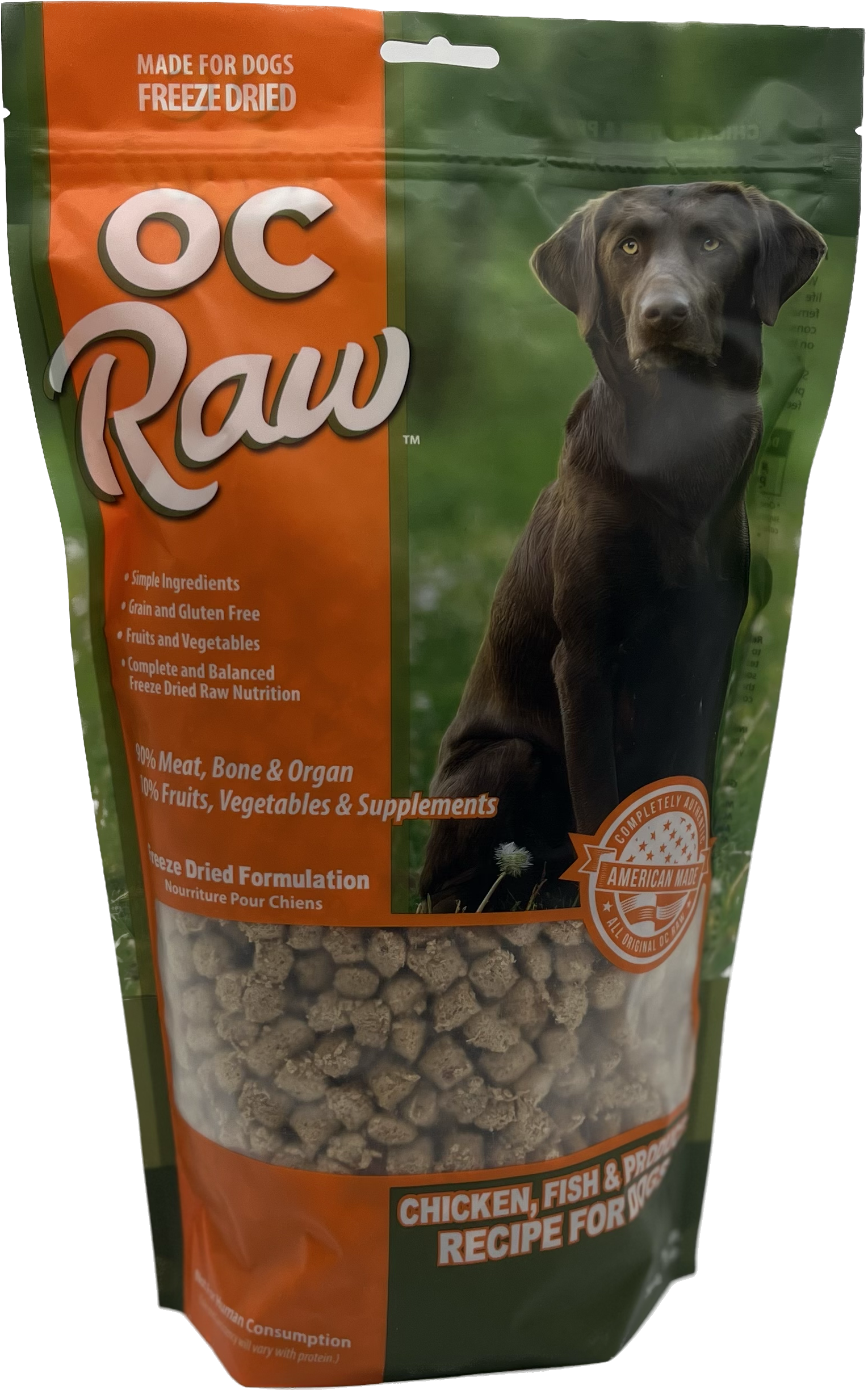 CHICKEN, FISH & PRODUCE ~ 20 oz Freeze Dried Meaty Rox