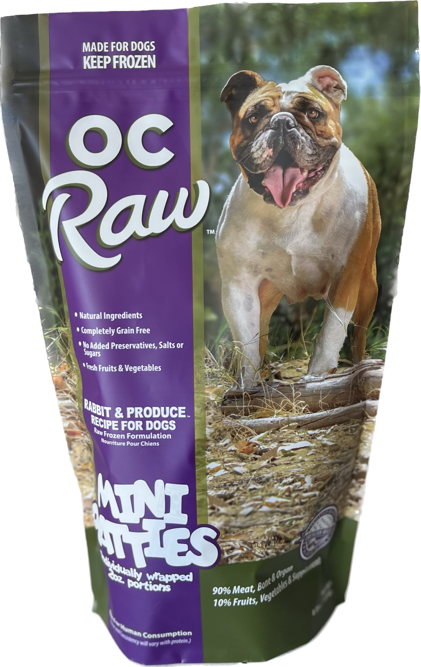 RABBIT & PRODUCE ~ 4# Mini Patties